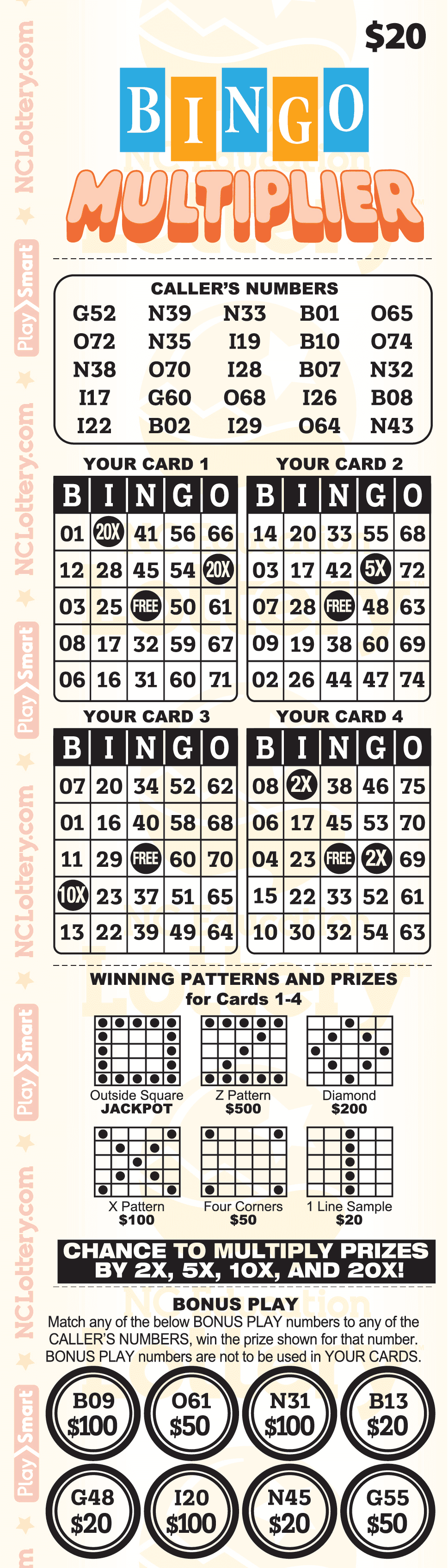 $20 Bingo Multiplier