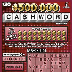 $500,000 CASHWORD 2nd EDITION
