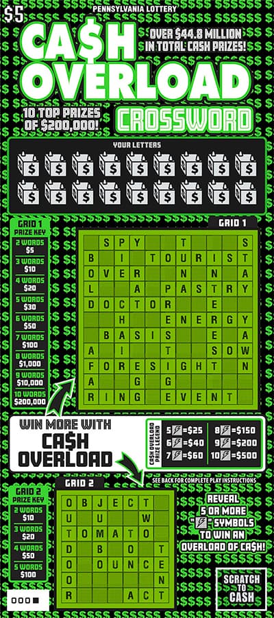 Ca$h Overload Crossword