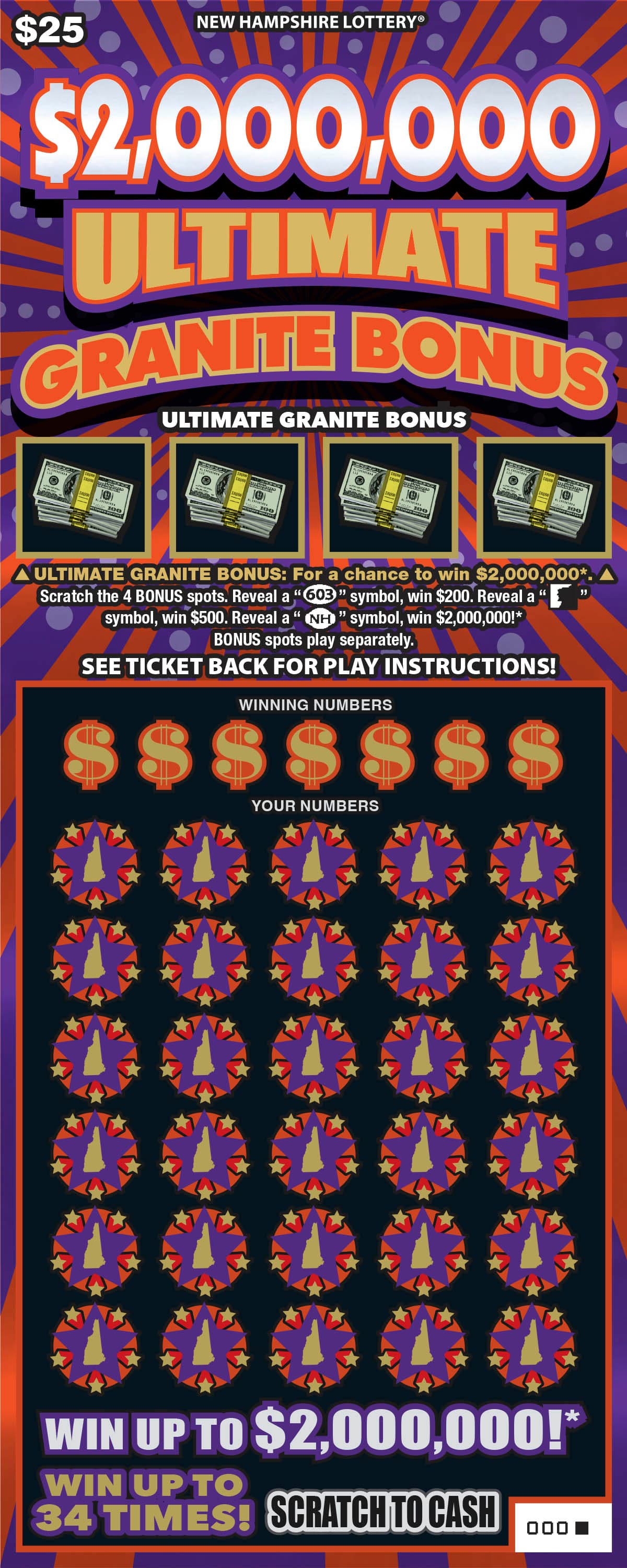 $2,000,000 Ultimate Granite Bonus