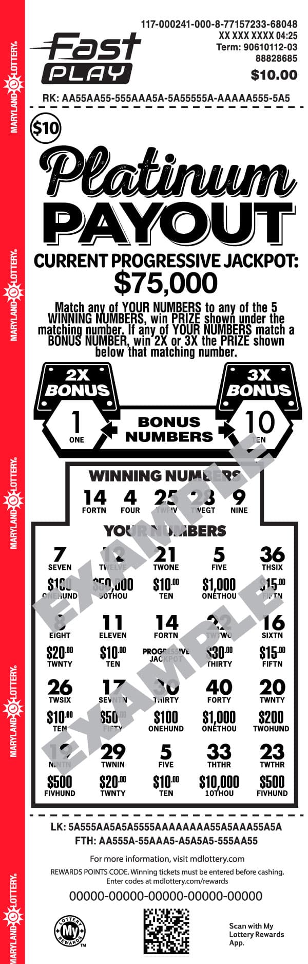 Platinum Payout