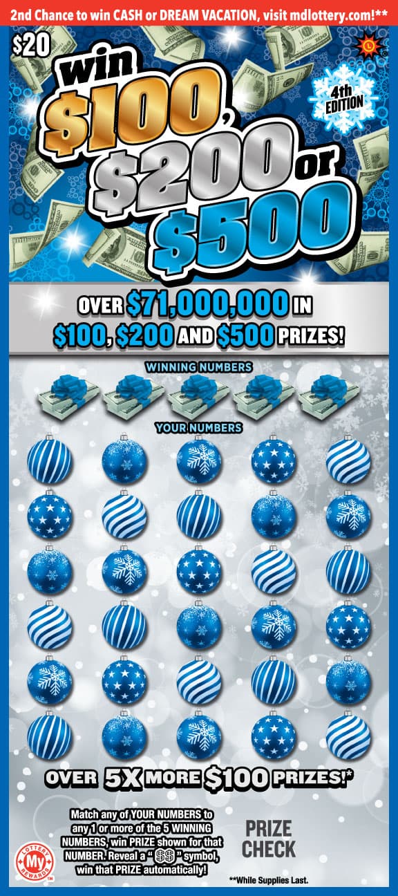 Win $100, $200 or $500
